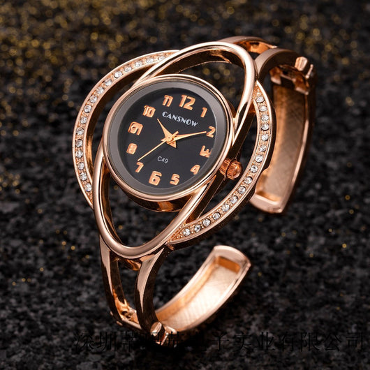 Reloj Pulsera Dama Acero Inoxidable con Cierre de Hebilla Cuarzo - Image 6