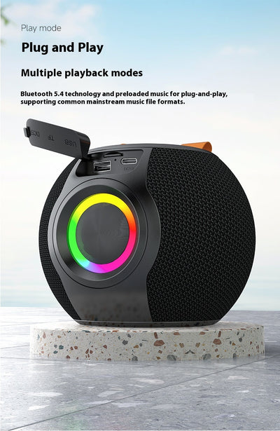 Parlante Bluetooth Portátil con Lámpara RGB y Modo TWS - Image 4