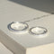 A Pair Of Plateado Rings Are Simple Go with you A pair