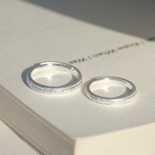 Par de Anillos de Plata Minimalistas - Image 2