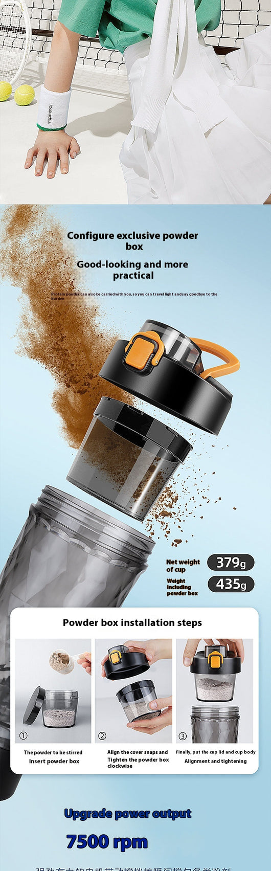 Vaso Mezclador Automático con Vibración y Carga USB - Image 14