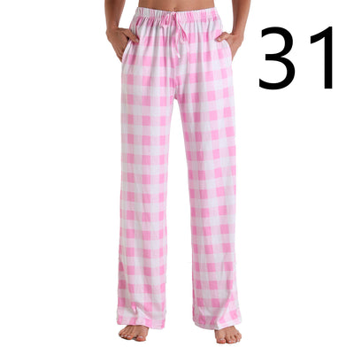 Pantalones Deportivos Casuales con Cintura Elástica y Bolsillos para Mujer - Image 37