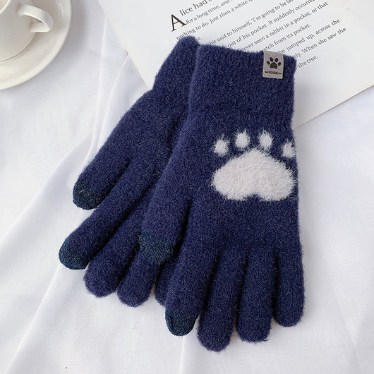 Guantes Térmicos Acolchados con Diseño de Patitas de Gato - Image 6