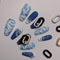 Uñas Postizas de Diseño con Perforaciones - Nail Art Personalizado Europeo