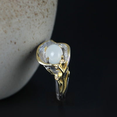 Anillo Vintage de Lirio Cala con Acabado Desgastado - Image 8