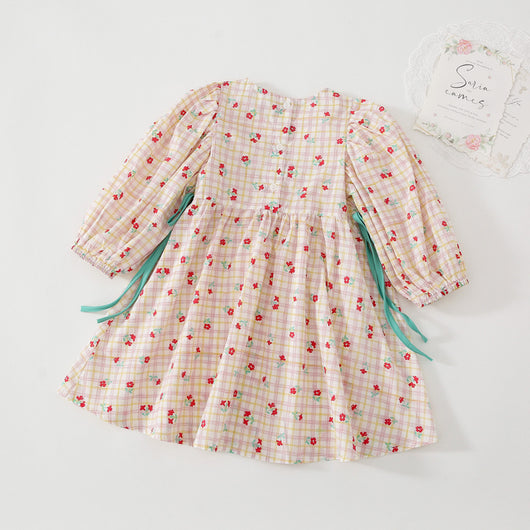 Vestido Infantil Floral Elegante para Niña - Image 13