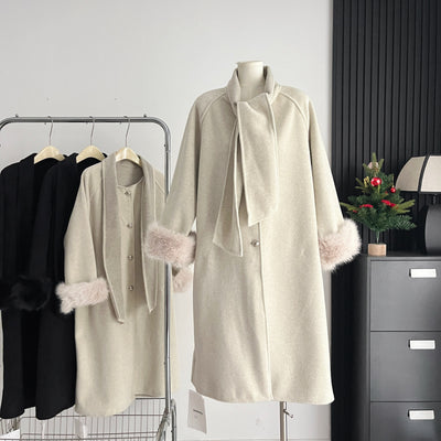 Abrigo de Lana Doble Faz con Mangas de Peluche Premium para Otoño e Invierno - Image 13