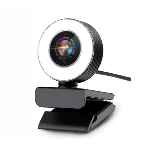 Cámara Web 1080P con Enfoque Automático y Luz de Belleza Integrada