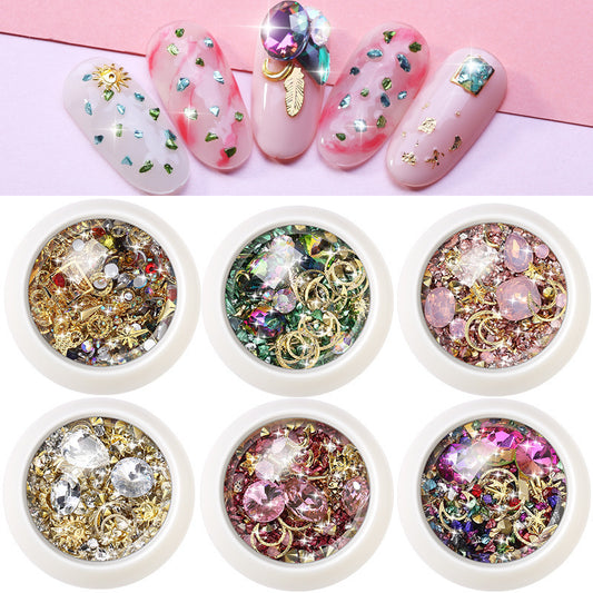 Joyas para Uñas con Diamantes y Remaches - Nail Art Premium