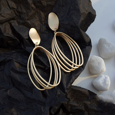 Aretes de Metal Irregulares de Alta Calidad - Image 11