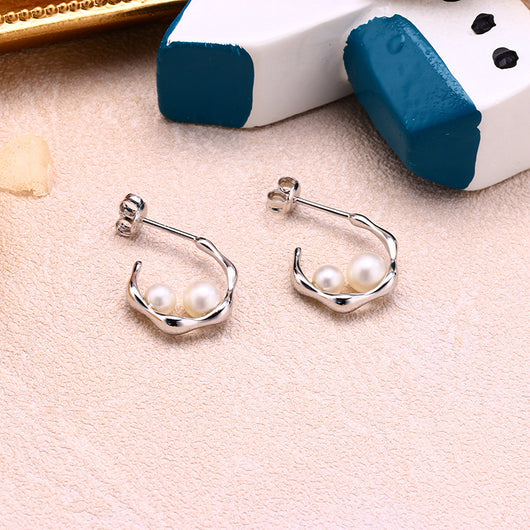 Aretes de Perla Natural Lujo Frío - Image 10