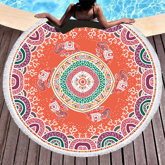 Toalla de Playa Absorbente con Diseño Estampado - Image 4