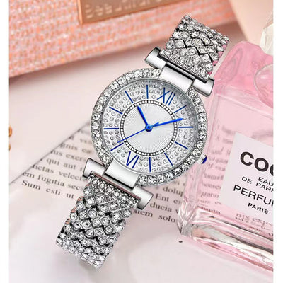 Juego de 5 Relojes para Mujer con Diamantes y Números Romanos - Image 13