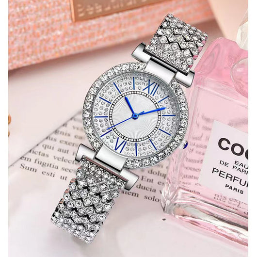 Juego de 5 Relojes para Mujer con Diamantes y Números Romanos - Image 13