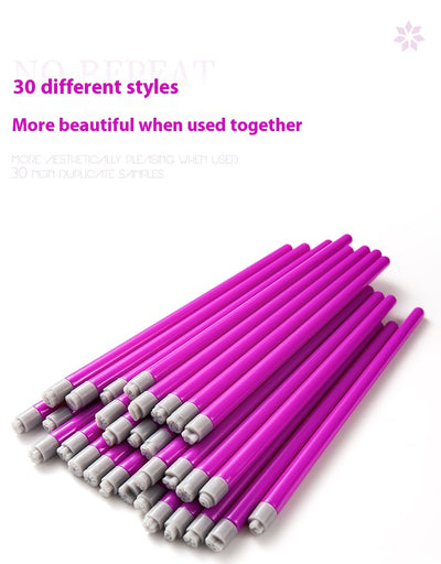 Kit de Estampado para Uñas con Pluma de Tinta Transferible - Image 13