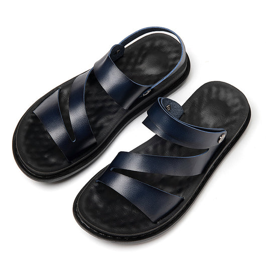 Sandalias de Cuero para Hombre - Versátiles para Conducir y Playa - Image 9