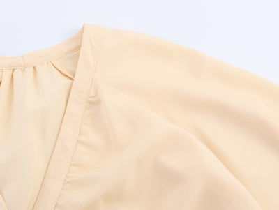 Blusa Holgada Cuello en V con Mangas Largas - Image 14