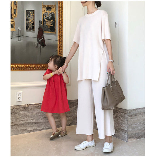 Conjunto de Dos Piezas con Pantalón Ancho Casual - Image 4