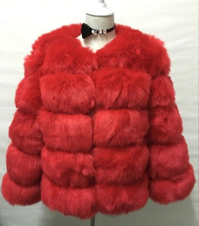 Abrigo de Piel Sintética para Mujer - Elegante y Abrigador para Invierno - Image 13