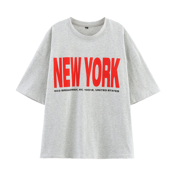 Playera Estampada Cuello Redondo Manga Corta