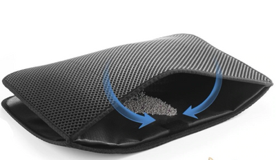 Tapete Atrapador de Arena para Gatos de Doble Capa EVA Impermeable - Image 3