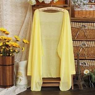 Cardigan Transparente Protección Solar Coreano - Blusa Ligera Playa Mujer - Image 12