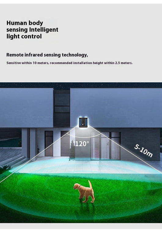 Lámpara Solar Inteligente Plegable para Muro Exterior con Sensor de Movimiento - Image 20