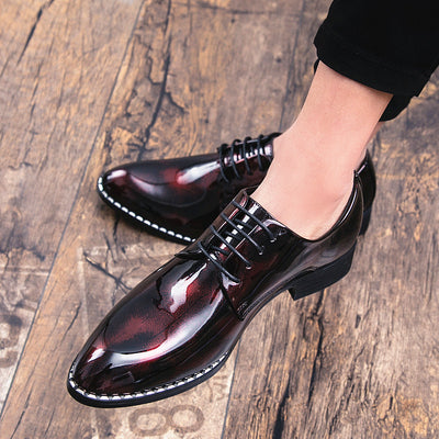 Zapatos de Cuero Puntiagudos para Hombre