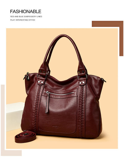 Bolso Bandolera de Cuero Genuino Vintage para Mujer - Image 13