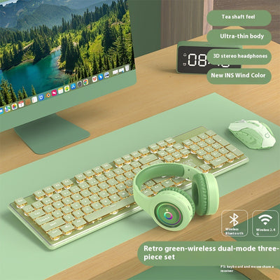 Kit Teclado y Ratón Inalámbrico Mecánico Bluetooth - Diseño Elegante para Oficina - Image 18