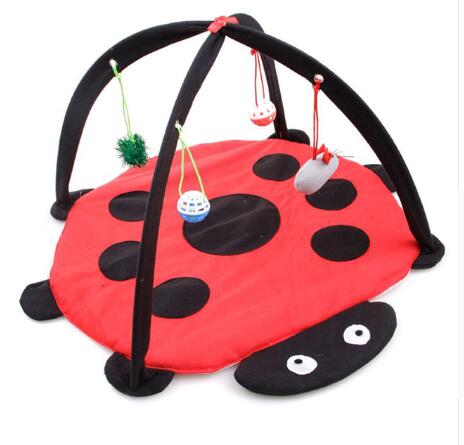 Casa de Juegos para Gatos Plegable con Hamaca y Juguetes Incluidos - Image 7