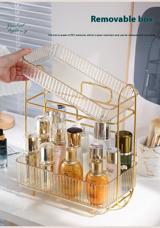 Organizador de Cosméticos y Accesorios de Baño con Estantes Dobles - Image 27