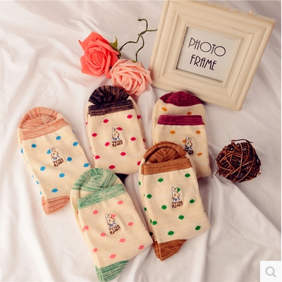 Calcetines de Algodón Puro para Mujer con Diseño Infantil - Image 11