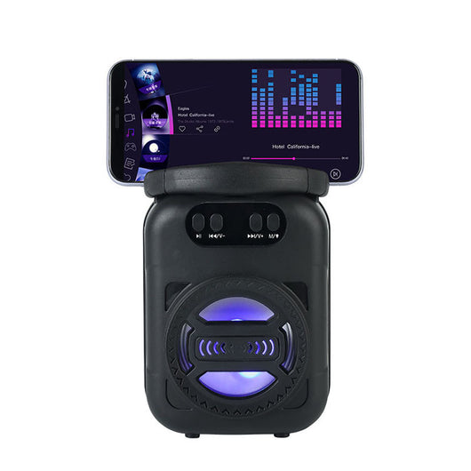 Parlante Bluetooth Multifunción Portátil con Micrófono, Lector de Tarjetas y Radio - Image 4
