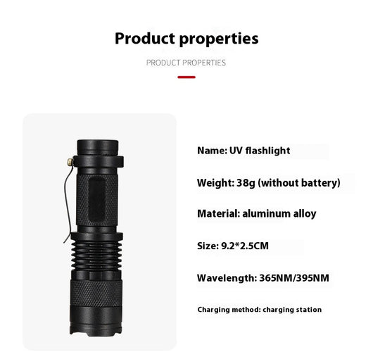 Linterna UV Profesional para Detección de Fluorescencia - Lámpara Scorpion Luz Púrpura - Image 17