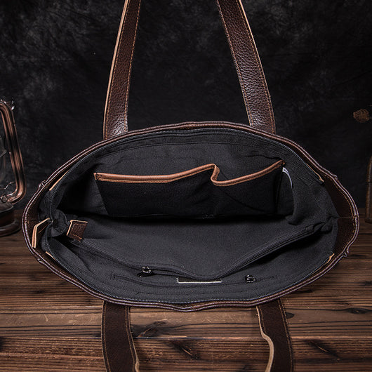 Bolso de Cuero Genuino Textura Lichi - Bolsa de Hombro Elegante - Image 3