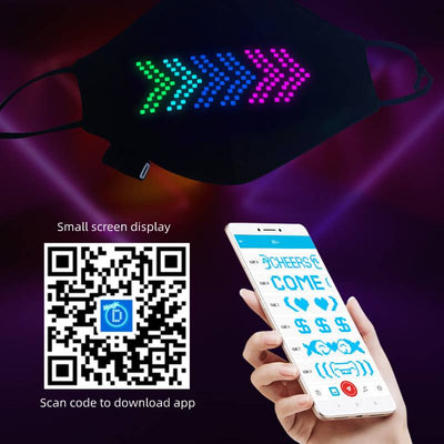 Máscara LED Bluetooth Navideña con Efectos de Luz - Image 10