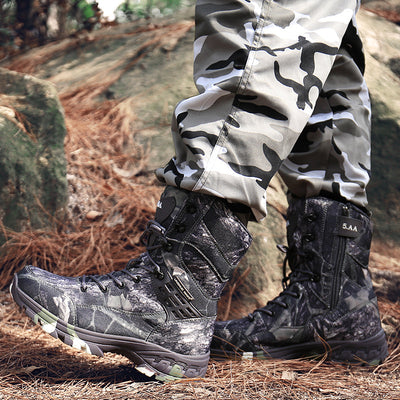 Botas Militares de Trabajo para Hombre - Impermeables y Resistentes al Desgarre - Image 4