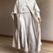 Cardigan Tejido Beige con Capucha
