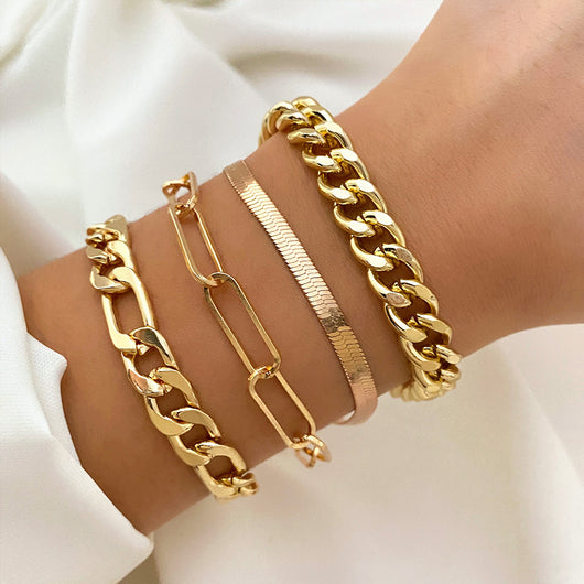 Set de Pulseras Vintage en Metal para Hombre y Mujer