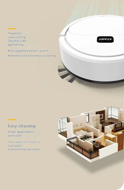 Robot Aspirador y Fregador 3 en 1 con Carga USB - Limpieza Inteligente del Hogar - Image 16