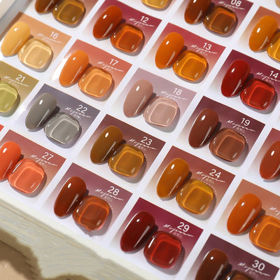Set de Esmalte Gel Honey Milk Tea - 30 Colores Pop Celebrity - Image 2