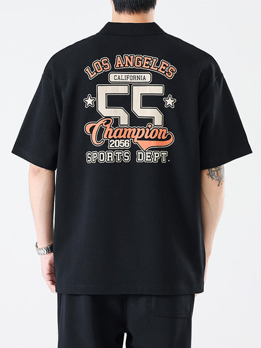 Camiseta Holgada Estampada para Hombre - Versátil y Cómoda - Image 11