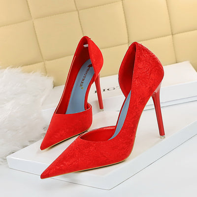 Zapatos Stiletto Elegantes con Punta Fina y Abertura Lateral - Image 11