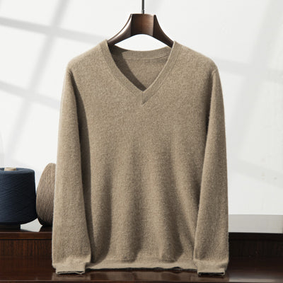 Suéter Minimalista Cuello en V para Hombre - Image 6