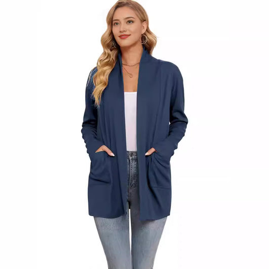 Cardigan Suelto Casual para Mujer con Bolsillos - Image 4