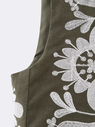 Chaleco Bordado sin Mangas para Mujer - Estilo Europeo y Americano - Image 28