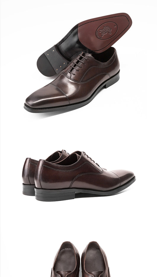 Zapatos Oxford de Cuero para Hombre - Elegancia Empresarial - Image 12
