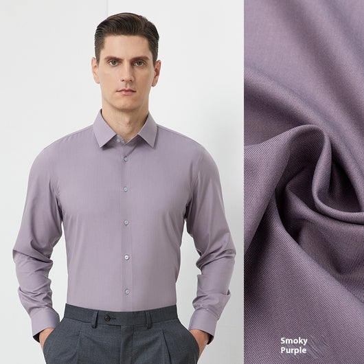 Camisa de Seda de Morera para Hombre - Impermeable y Sin Planchado - Image 17