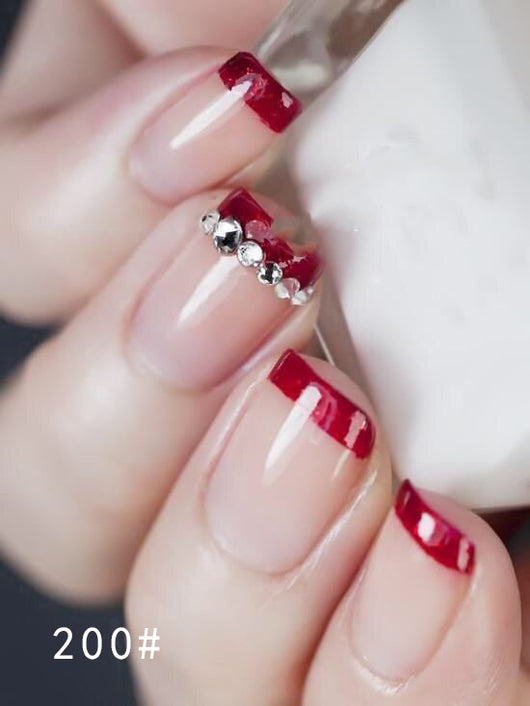 Uñas Postizas Adhesivas con Acabado Nupcial Premium - Image 3